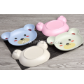 Cute Bear Shape Bamboo Fiber Plates for Kids